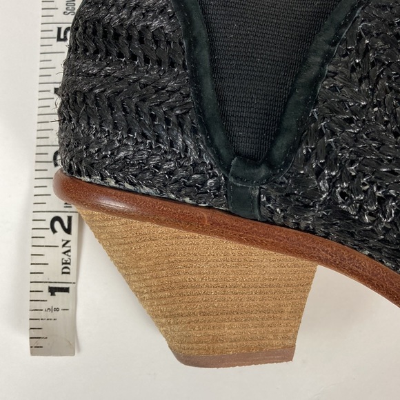 Matt Bernson Marlow Black Raffia Woven Ankle Bootie - Picture 8 of 13